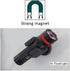 Pmsanzay 4 PackTwo Magnetic Base Mount, Flashlight Mounting Brackets, Strong magnets and Flexible clamp, Round Base