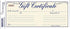 Rediform Gift Certificate Pack, 25 Duplicates with Envelopes, Blue/Gold, 3.625" x 9.5", Numbered