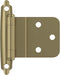 Amerock BPR3428BBZ Cabinet Hinge, 3/8 in (10 mm) Inset Self Closing Face Mount, Golden Champagne, 1 Pair/2 Pack