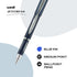 uniball Jetstream Ballpoint Pen - Stick, Fine 0.7 Mm, Blue Ink, Blue Barrel