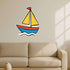 Azeeda (DW00172161) 'Sail Boat Toy' White Premium Vinyl Decal Sticker Waterproof, Durable & Easy to Apply - Ideal