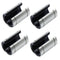 LM30UUOP Linear Ball Bearings, Open Type 30mm Bore Dia, Nickel Plated, Pack of 4