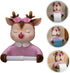 STOBAZA Cartoon Toilet Paper Holder Wall-Mounted Cute Deer Design Bathroom Tissue Rack Decorative Storage for Toilet