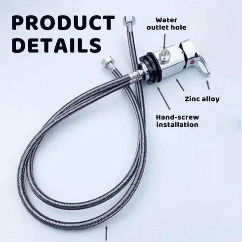 Lawnrden 31.5 Inch Shampoo Bowl Faucet, Professional Shampoo Bowl Sprayer with Hose, Hairdressing Salon Basin Hand