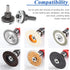 Mesee 6 in 1 Electric Drill Conversion Angle Grinder Adapter Kit, 6mm & 10mm Arbor Mandrel with Spanner