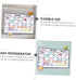 NUOBESTY Magnetic Whiteboard Message Board, Rewritable Poster Board, Magnetic Dry Erase Calendar for Fridge
