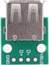 Oumefar 10Pcs USB Breakout Board, USB Type A Female Breakout Board with 2.54mm Pitch Connector DIP Socket