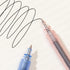Kaco ROCKET Gel Pens, 4 Pieces, 0.5mm Black Ink, Sunset Beach Aesthetic Pens for School Office