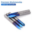 LUNYEE Triangular CNC Router Bits Set, 1/8" Shank Engraving V-Bit for Acrylic Wood Sign Making
