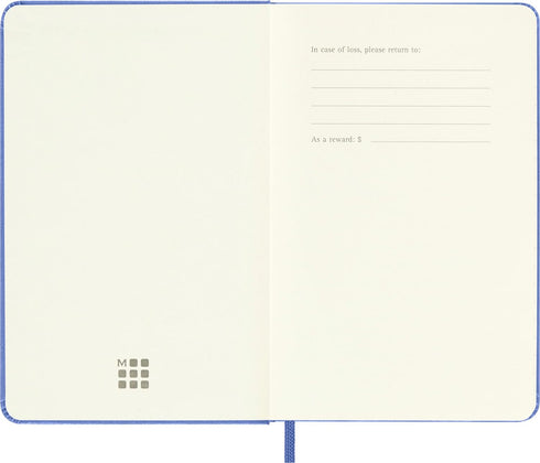 Moleskine Classic Notebook, Pocket, Ruled, Hydrangea Blue, Hard Cover (3.5 X 5.5)