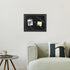 Black Felt Memo Bulletin Board with Frame, 17x13 inches Pin Board for Home Office School Wall Decor