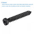 uxcell Hex Lag Screws 5/16" x 2" Carbon Steel Phillips Head Self-Tapping Bolts for Deck Building (10pcs)