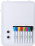 Mr. Pen Dry Erase Board 12.5" x 9.5" with 8 Markers & 2 Magnets, Small Magnetic White Board