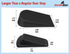 Extra Large Heavy Duty Rubber Door Stoppers, Jumbo Flexible Door Holder, Black 4 Pack Non Marking