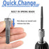 Mesee 5 Pieces SDS-Plus Shank Drill Chuck Adapters, SDS PLUS to 1/4" Hex Socket Adapter Converter for Electric Hammer