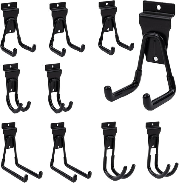 Slat Wall Hook 10 Pack Garage Heavy Duty Wall Mount Power Tool