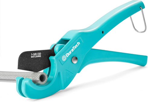 DURATECH PEX Pipe Cutter, Tubing Cutter for 1/8"-1" PEX and Rubber Hoses, Sharp Blade for Plumbing Repairs