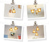 1-5/8-inch E26 Amber Glass Lamp Shade Replacement with Bell Shaped, Fitter Opening for Base, Replacement Glass