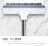 POPETPOP Floor Scrub Brush with Long Handle Stiff Bristles Tile and Grout Cleaning Brush for Bathroom and Kitchen