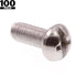 Prime-Line 9004120 Machine Screw - Round Head, Slotted/Phillips Combo, #10-32 X 1/2 in, Pack of 100