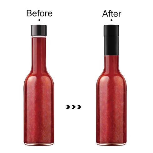 Black Shrink Bands - 200 Pieces 50x60mm Shrink Wrap for Hot Sauce Bottles and Liquid Bottles