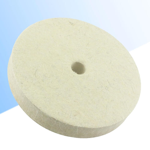 Luo ke 6'' x 1'' Wool Buffing Wheel - 1/2'' Arbor Compressed Felt Polishing Kits for Grinders