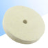 Luo ke 6'' x 1'' Wool Buffing Wheel - 1/2'' Arbor Compressed Felt Polishing Kits for Grinders
