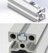 3030 Series 50-Pack M4 T-Nuts, Carbon Steel Nickel-Plated Half Round Roll in Sliding T Slot Nut