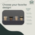 EVI Brass Door Stops | Door Stopper - Screw Fastening - Transparent Rubber Protector - 0.79 x 0.99 Inch