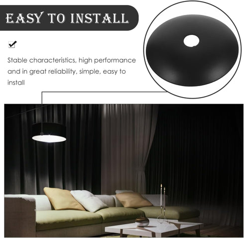 1.97 Inch Holibanna Chandelier Base Tray Ceiling Canopy Metal Pendant Light Fixture Plate Cover Diameter Moisture