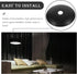 1.97 Inch Holibanna Chandelier Base Tray Ceiling Canopy Metal Pendant Light Fixture Plate Cover Diameter Moisture
