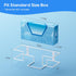 1 Pack 100 Count THYGIFTREE Glove Box Holder Wall Mount Dispenser, Metal Rack for Disposable Nitrile, Latex & Vinyl