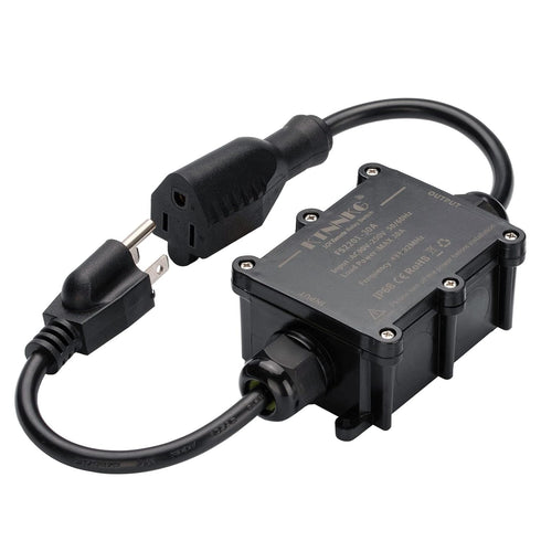 20-30 90-250V KTNNKG amp Waterproof Remote Control Power Switch with Long Range Remote,Outdoor Weatherproof Smart
