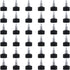 OLYCRAFT 36pcs Squeeze Bottle Cap, 24/410 Natural Twist Top Caps, Black Replacement Caps