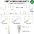 300L 63.8Ft(2Sets-Each 150L)UL Bulb Ultra-Bright Connects End to End Warm White Christmas Mini Light Listed