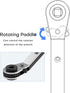 HVAC Service Wrench Set, Refrigeration Wrench Tool with 2 Hex Bit Adapter Kit UIInosoo for Air Conditioner