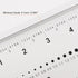 Film Flexible Ruler 6 Inch - 0.1mm Scale PET Plastic Covered Thickened Folding Straight Ruler Measuring Tool