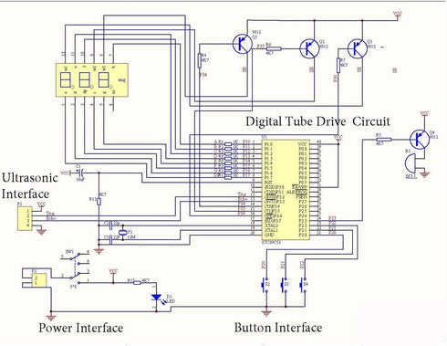 Ultrasonic Ranging Alarm Learn to Solder Electronics Kit, DIY Kit with HC-SR04 Ultrasonic Sensor Module