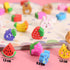 PRALB 800 Pcs Mini Cute Erasers, Random Style Mini Cake, Animal, Number, and Fruit Erasers
