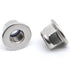 MewuDecor M4-0.7 Flange Nylon Insert Lock Nuts, Flanged Locknuts, DIN 6926, Stainless Steel 18-8 (304), 25 PCS