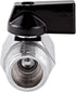 2 Pack Brass Mini Ball Valve, 1/2" NPT Female x Male Thread Shut-Off Valve