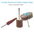 30 PCS 80 Grit Abrasive Flap Wheel Sander, 1/8" Shank Diameter Cone Shape for Grinding and Polishing
