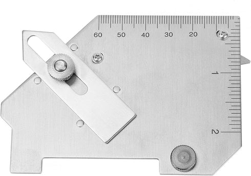 Steel Weld Gauge, Sturdy Stainless Steel MG-8 Bridge Welding Measure Tool for Seam Inspection and Measurement