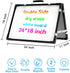 Whiteboard Dry Erase Boards, Portable Double Sided Magnetic Board, Foldable for Kids Students