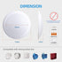 6" Dimmable 16.5W 4000K 1100Lm, ECOELER LED Disk Light, Flush Mount Ceiling Lights, Daylight, Cool White Surface Mount
