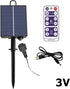 8 (3V) Delaman Solar Battery Box for LED String Lights, Outdoor String Lights Control Panel with DC Charging Remote
