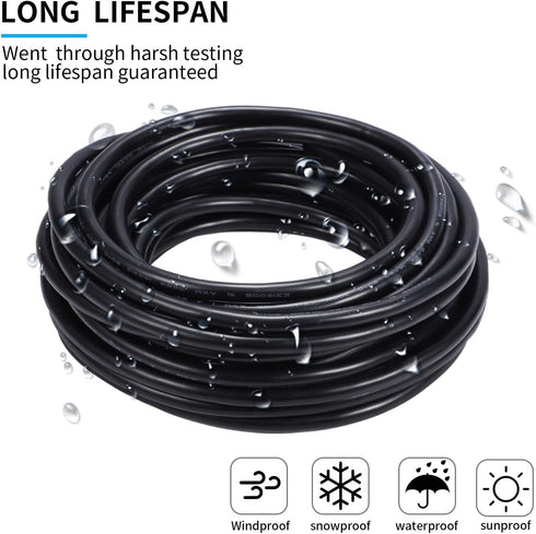 UL2464 Power Lighting Cable Wire Low Voltage Power Connection, 18AWG-2Conductor, 16.4ft.
