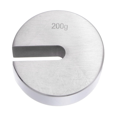 Slotted Calibration Weight, 200g M1 Precision, Stainless Steel for Digital Balance Scales