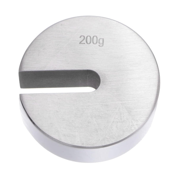 Slotted Calibration Weight, 200g M1 Precision, Stainless Steel for Digital Balance Scales