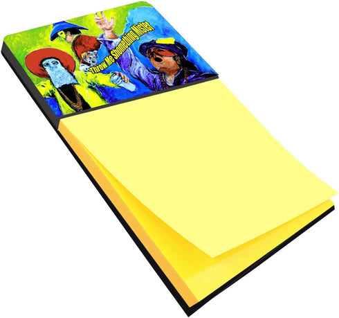 Carolines Treasures Mardi Gras Throw Me Something Mister Sticky Note Holder, Large Multicolor